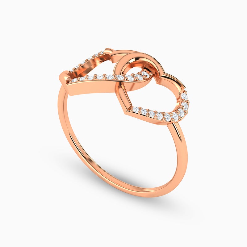 lazurde Heart Diamond Ring in 18K Gold - Image 3